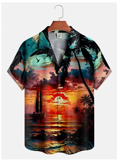 Short sleeve Beach Shirt